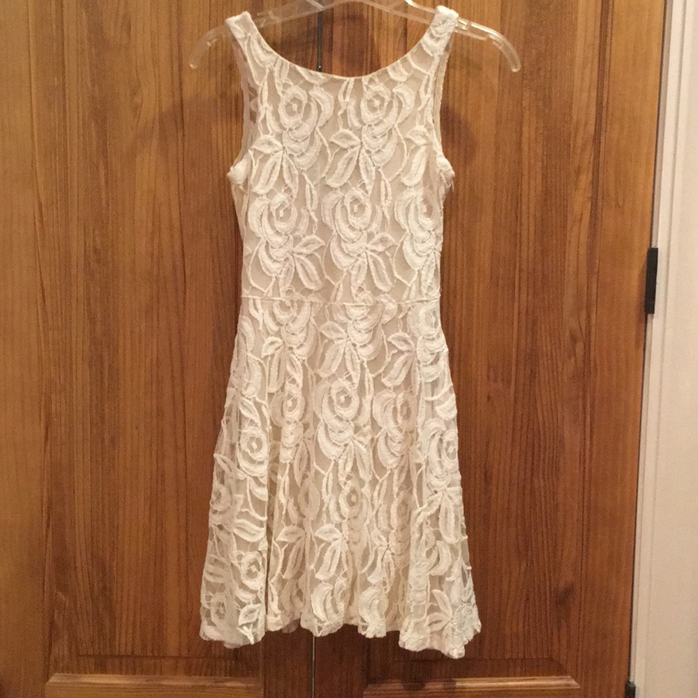 Cream lace dress